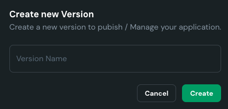 Create Version