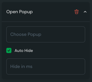 Open popup