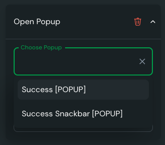 Choose Popup